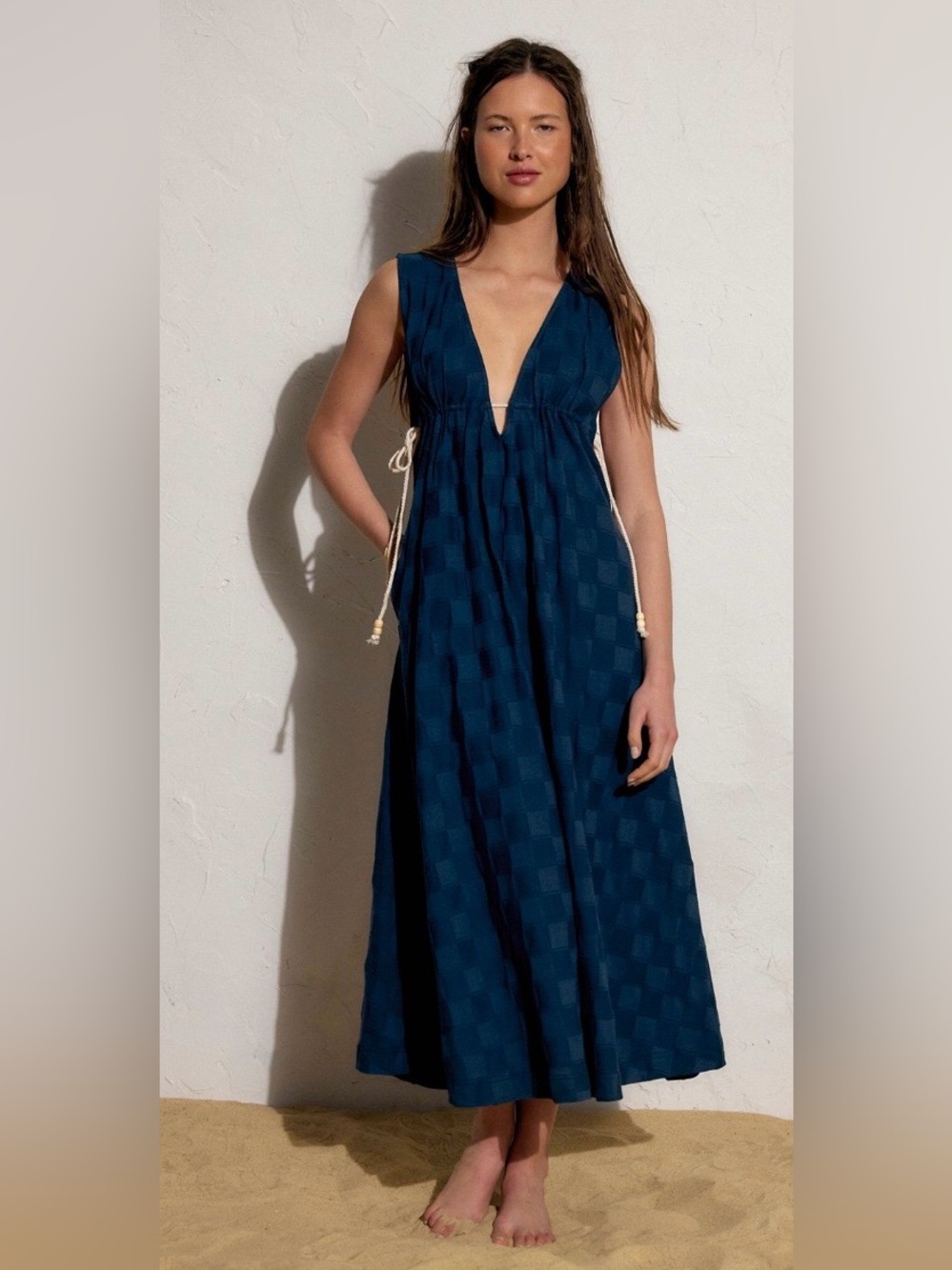 NWT FREE PEOPLE FREE EST TIDEBREAKER MIDI DRESS POSEIDON